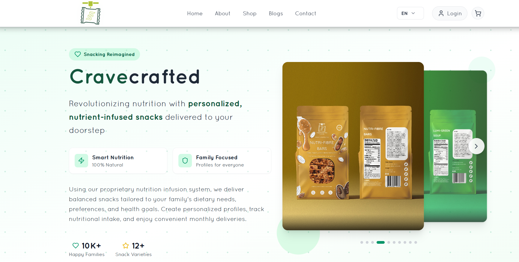 Crave Crafted Homepage