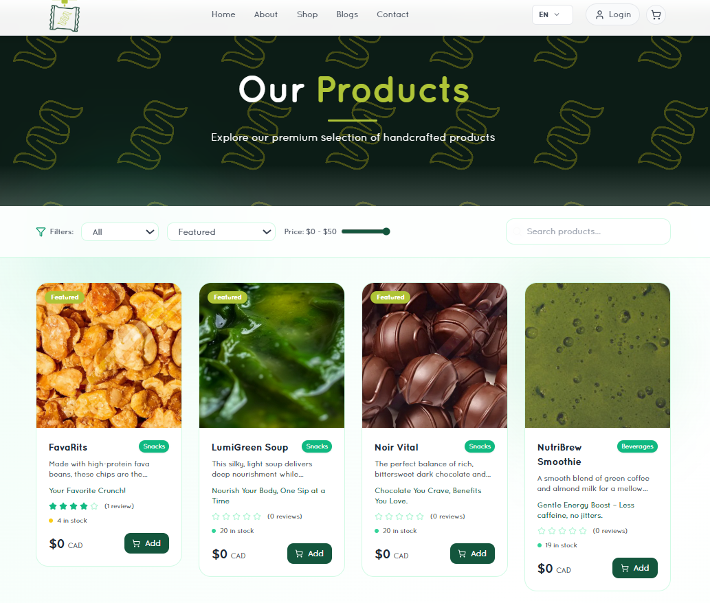 Product Catalog